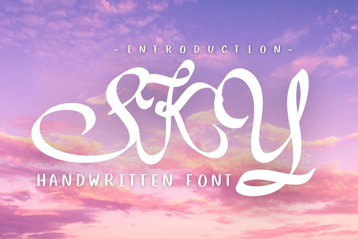 Schriftart Sky