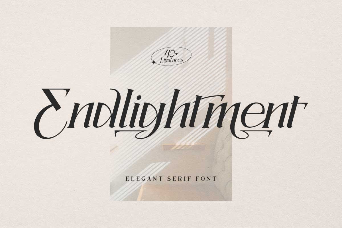 Schriftart Endlightment