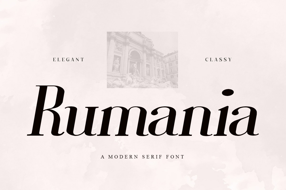 Schriftart Rumania