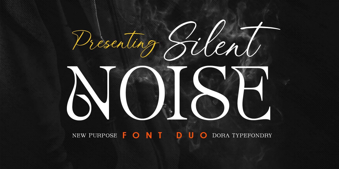 Schriftart Silent Noise