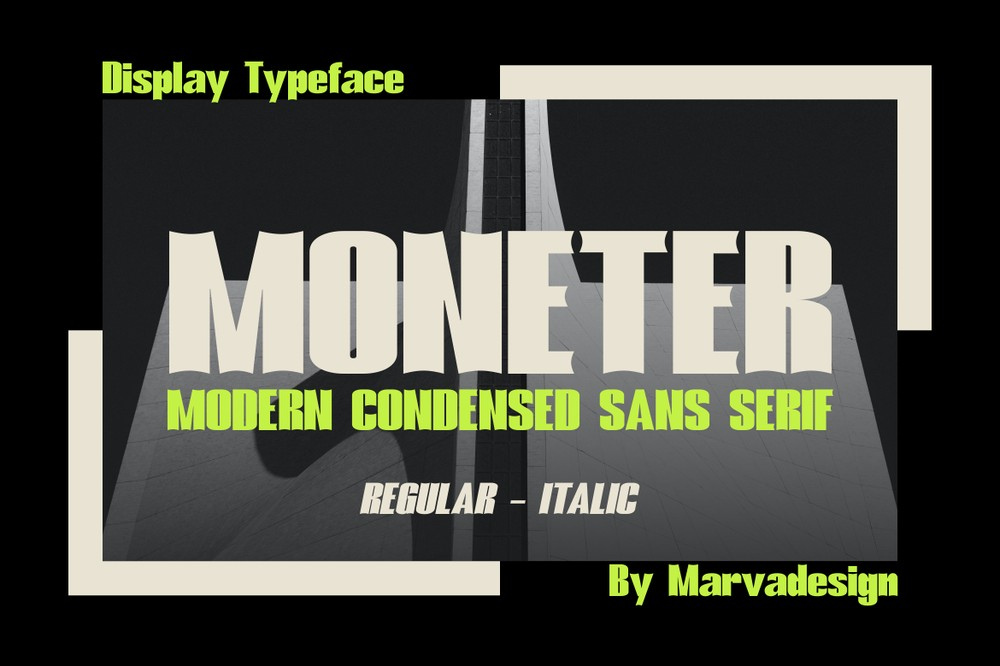 Schriftart Moneter