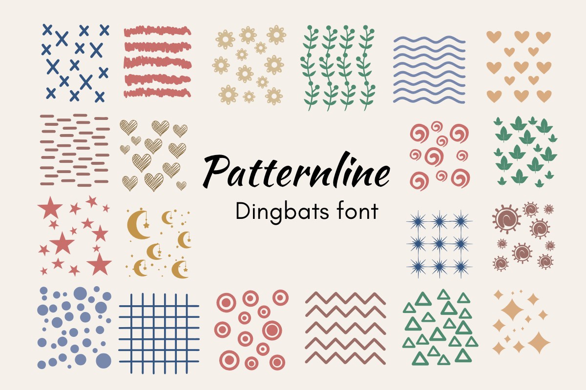 Schriftart Patternline