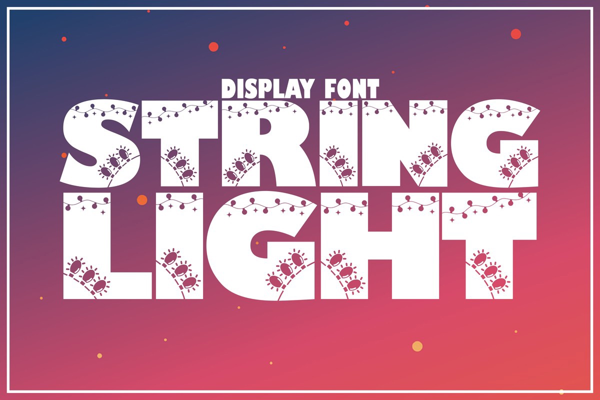 Schriftart String Light