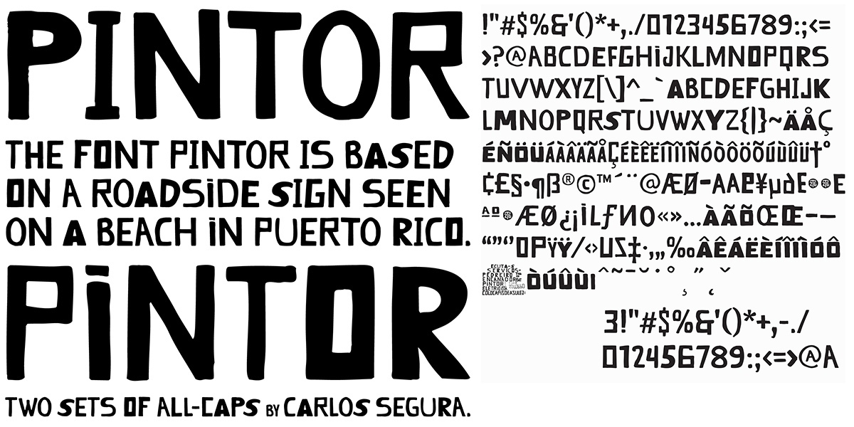 Schriftart Pintor OT Regular