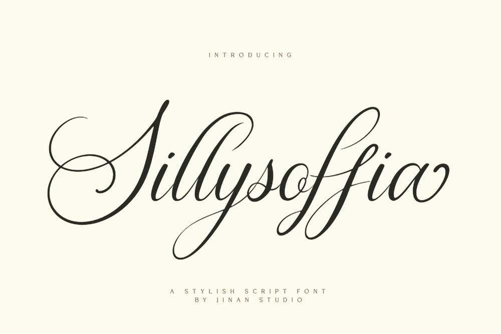 Schriftart Sillysoffia