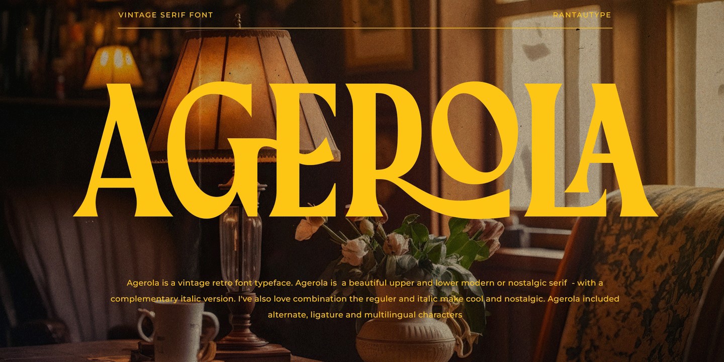 Schriftart Agerola