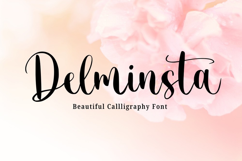 Schriftart Delminsta