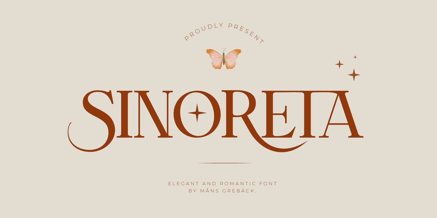 Schriftart Sinoreta