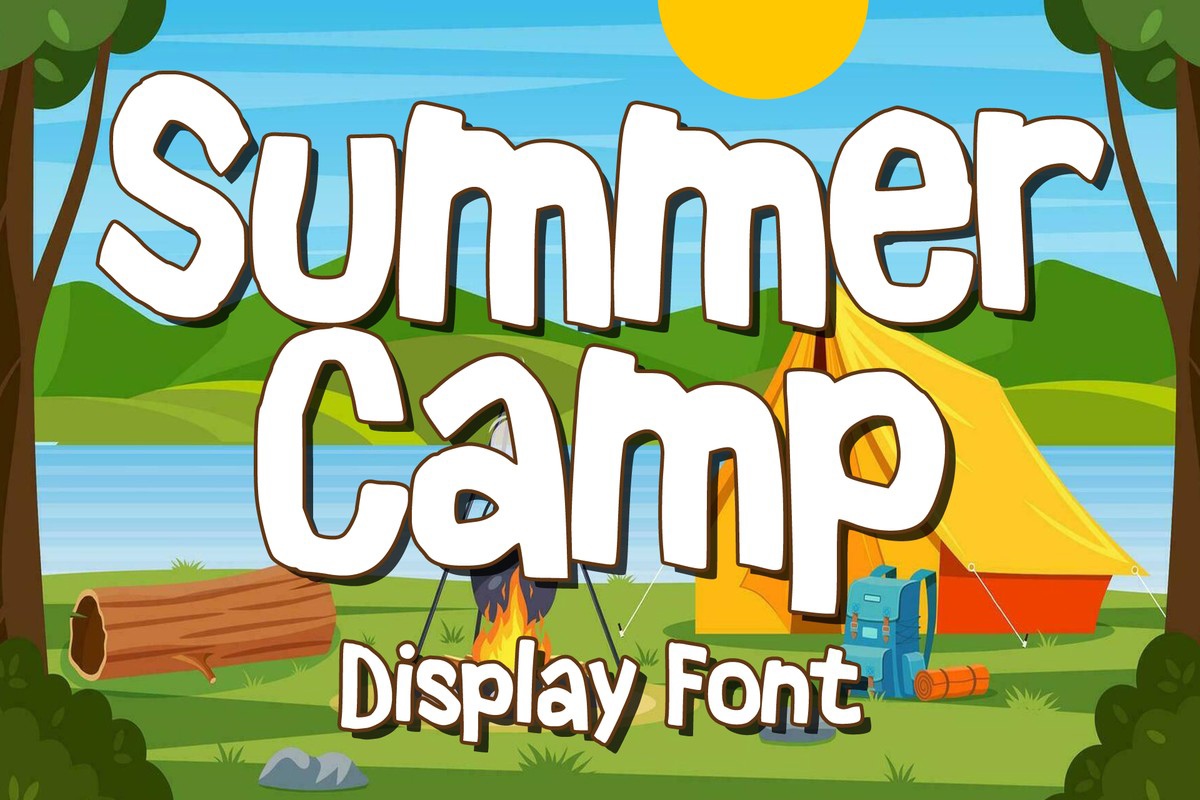 Schriftart Summer Camp