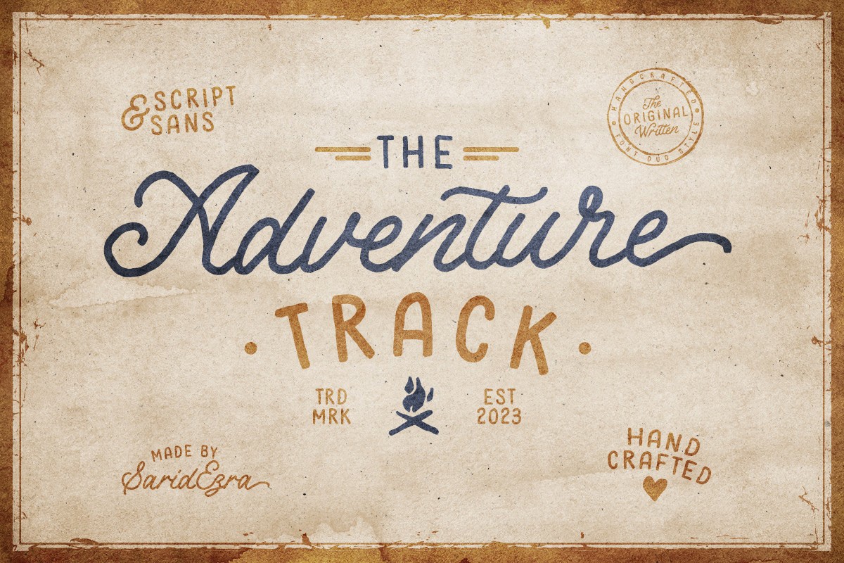 Schriftart Adventure Track