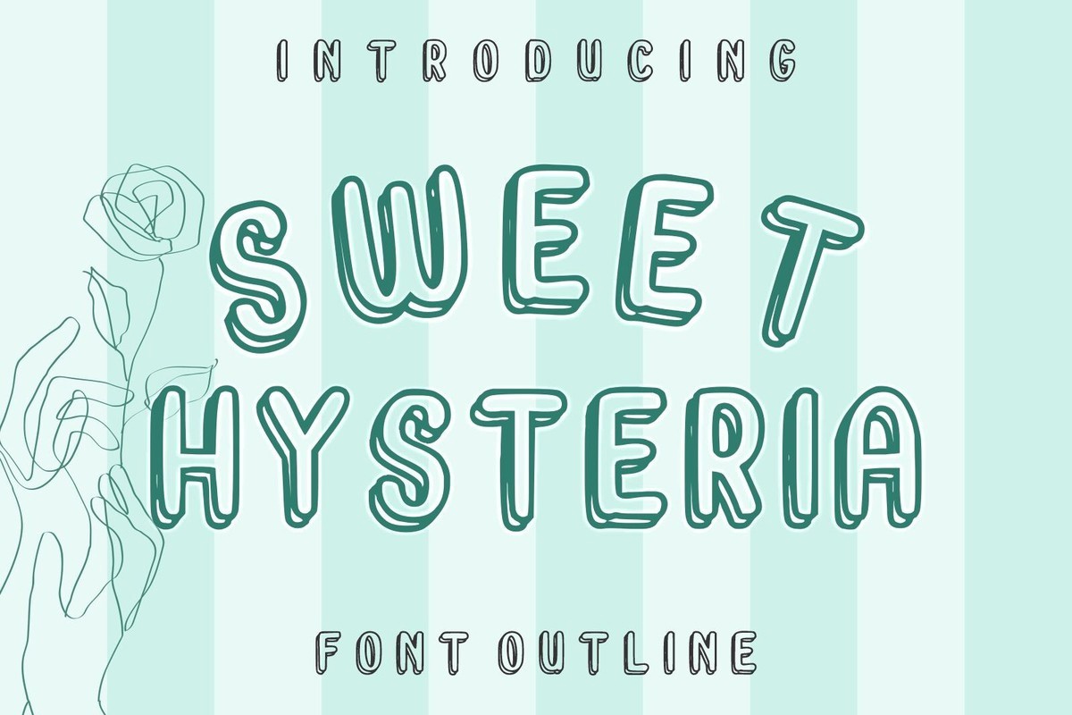 Schriftart Sweet Hysteria