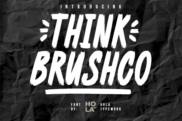 Schriftart Think Brushco