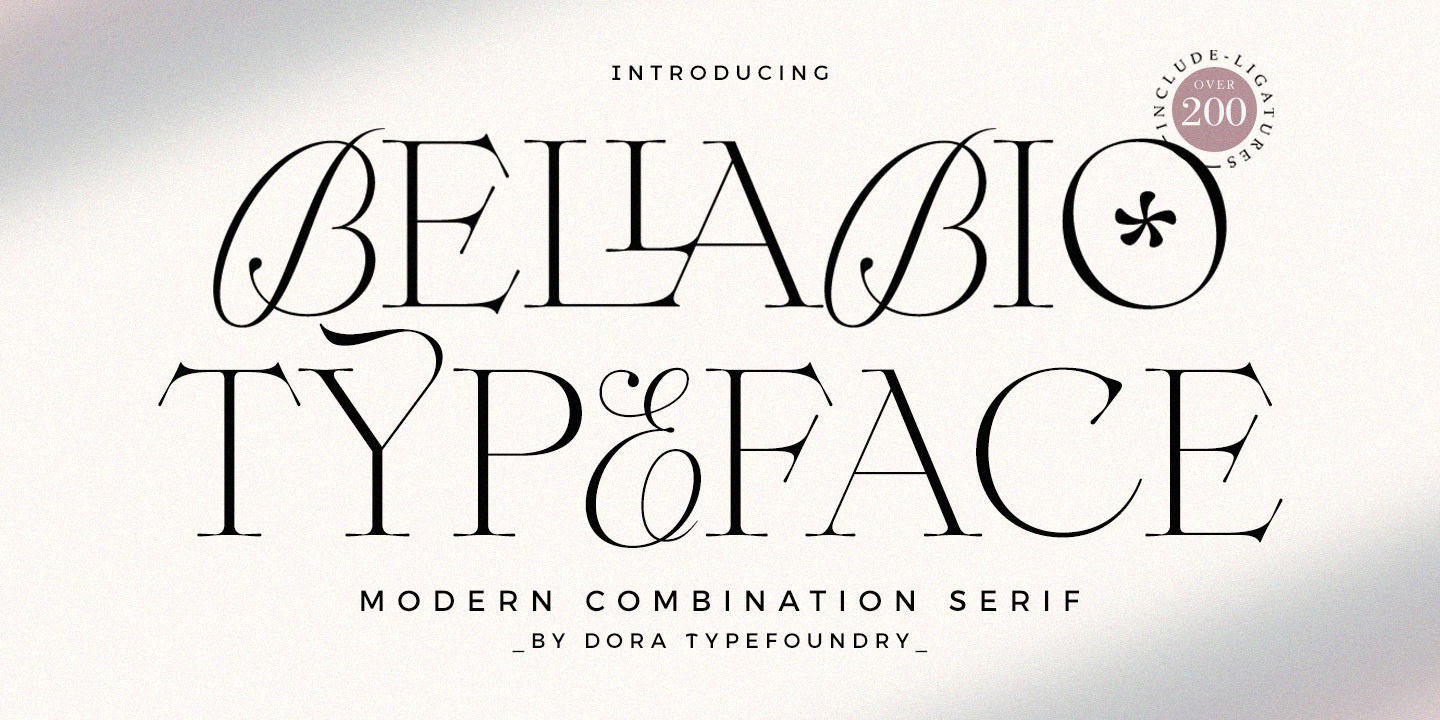 Schriftart Bellabio