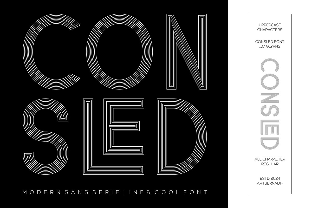 Schriftart Consled