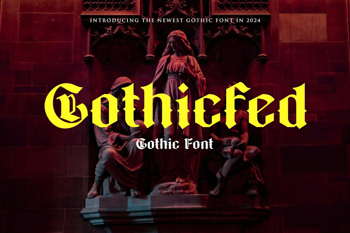 Schriftart Gothicfed