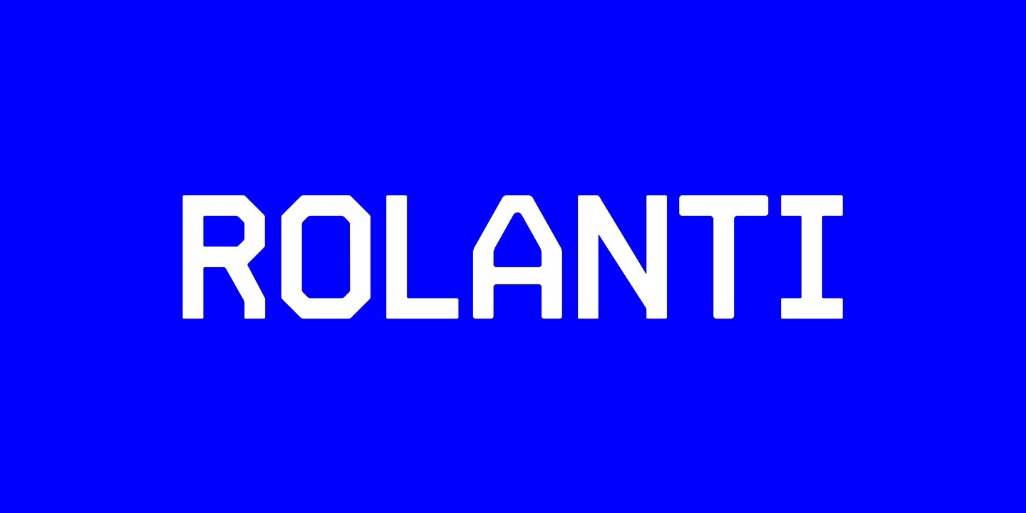 Schriftart Rolanti