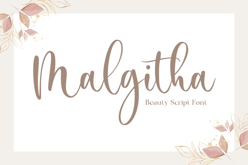 Schriftart Malgitha