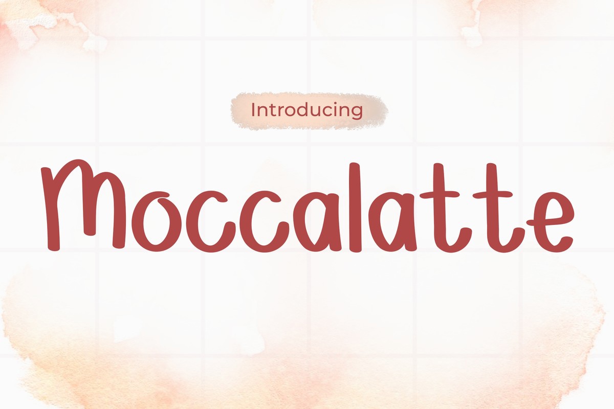 Schriftart Moccalatte