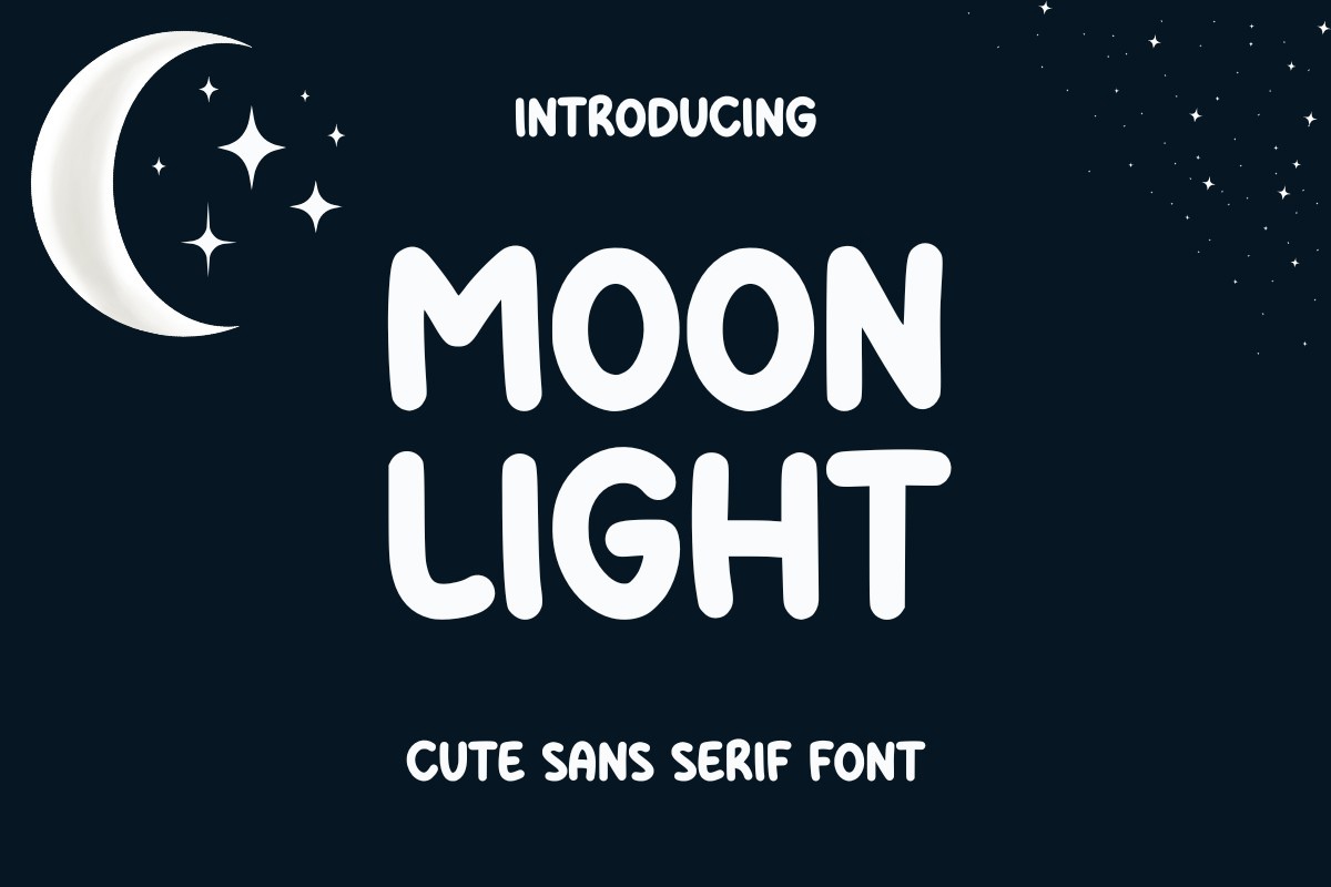 Schriftart Moon Light