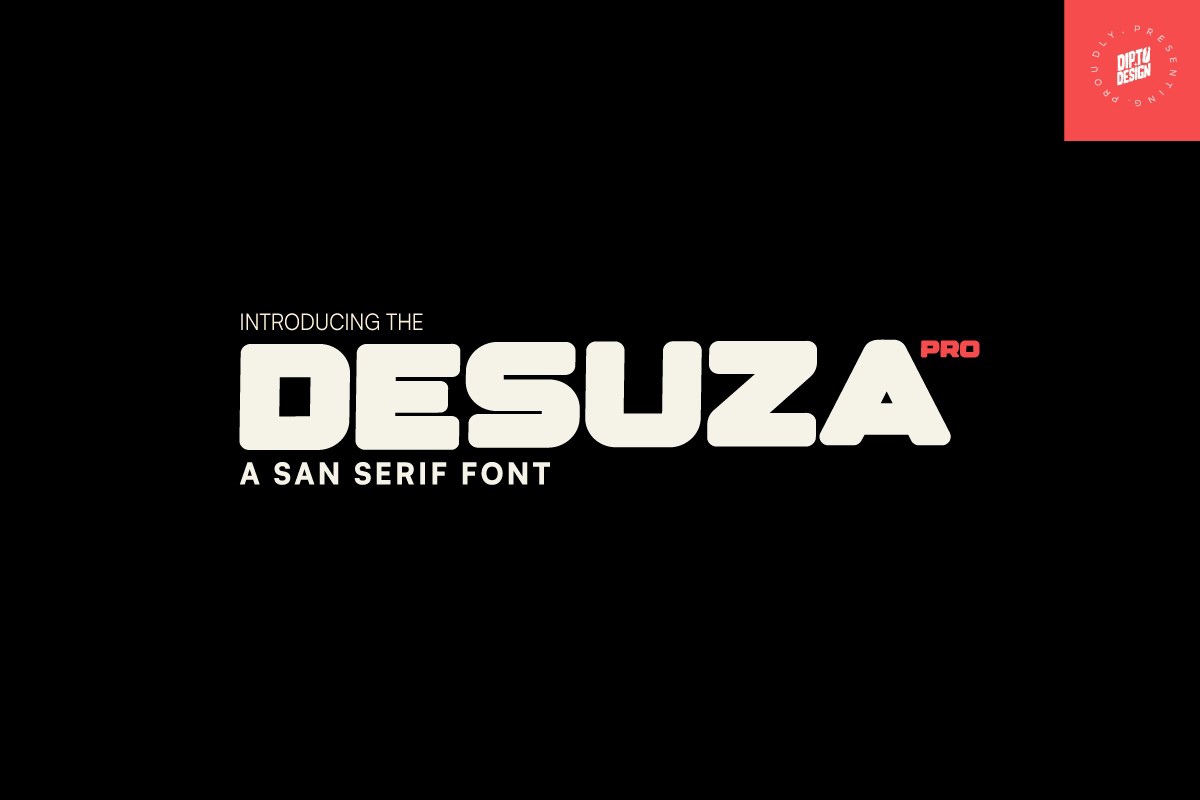 Schriftart Desuza Pro