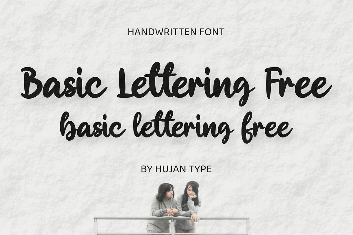 Schriftart Basic Lettering Free