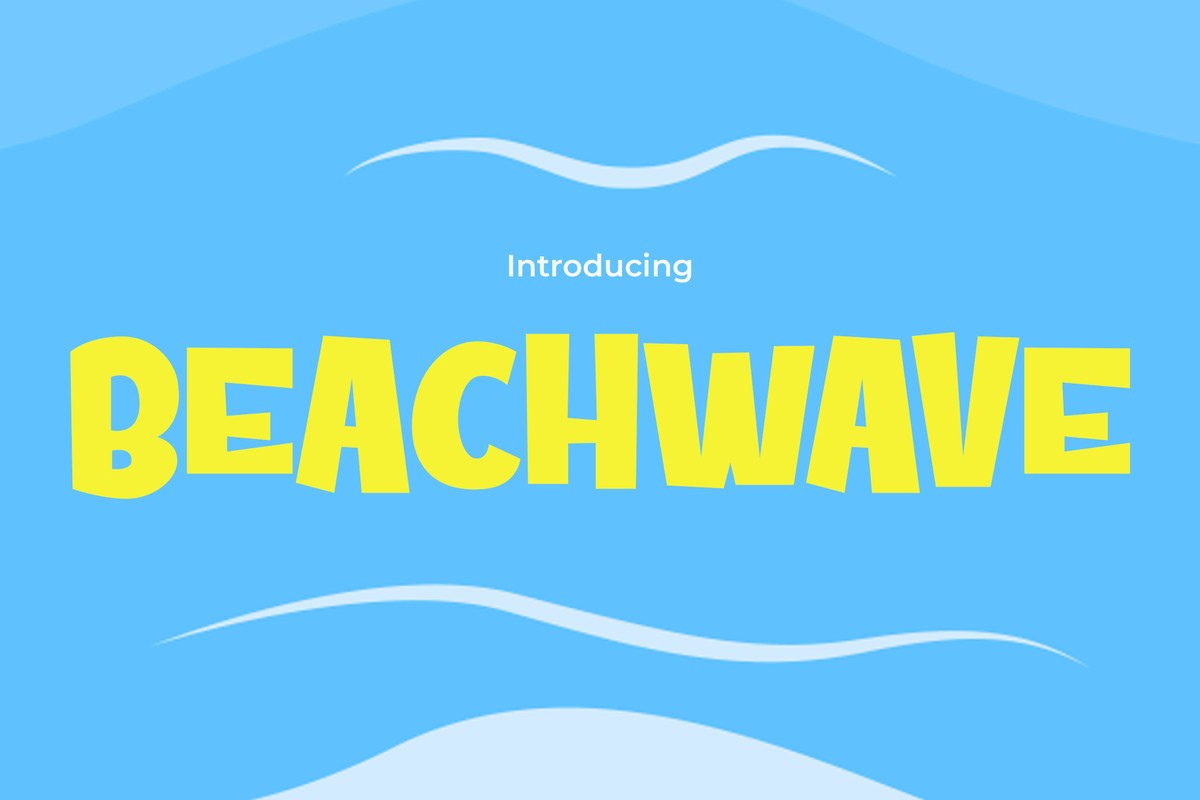 Schriftart Beachwave