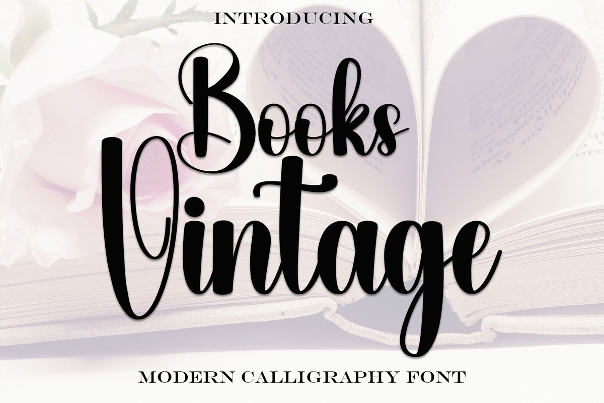 Schriftart Books Vintage