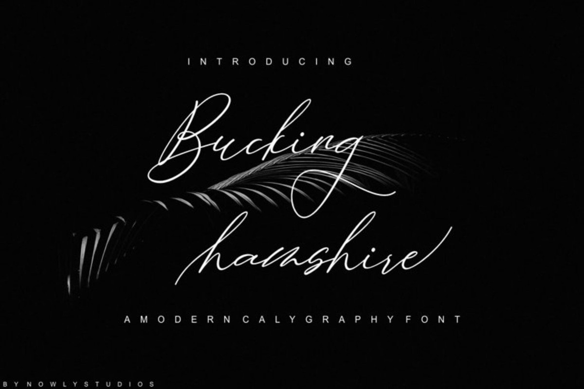 Schriftart Bucking Hamshire