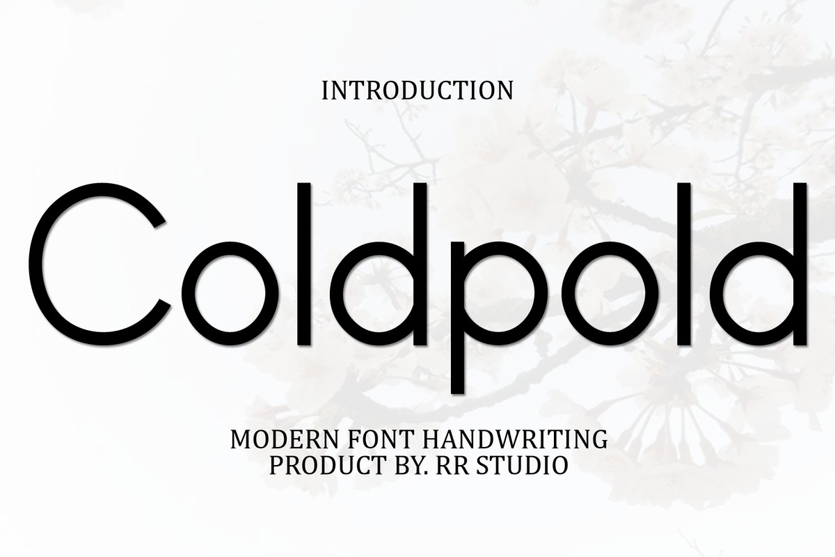 Schriftart Coldpold