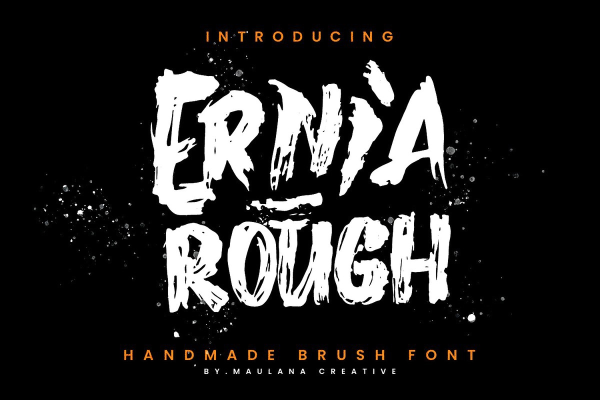 Schriftart Ernia Rough