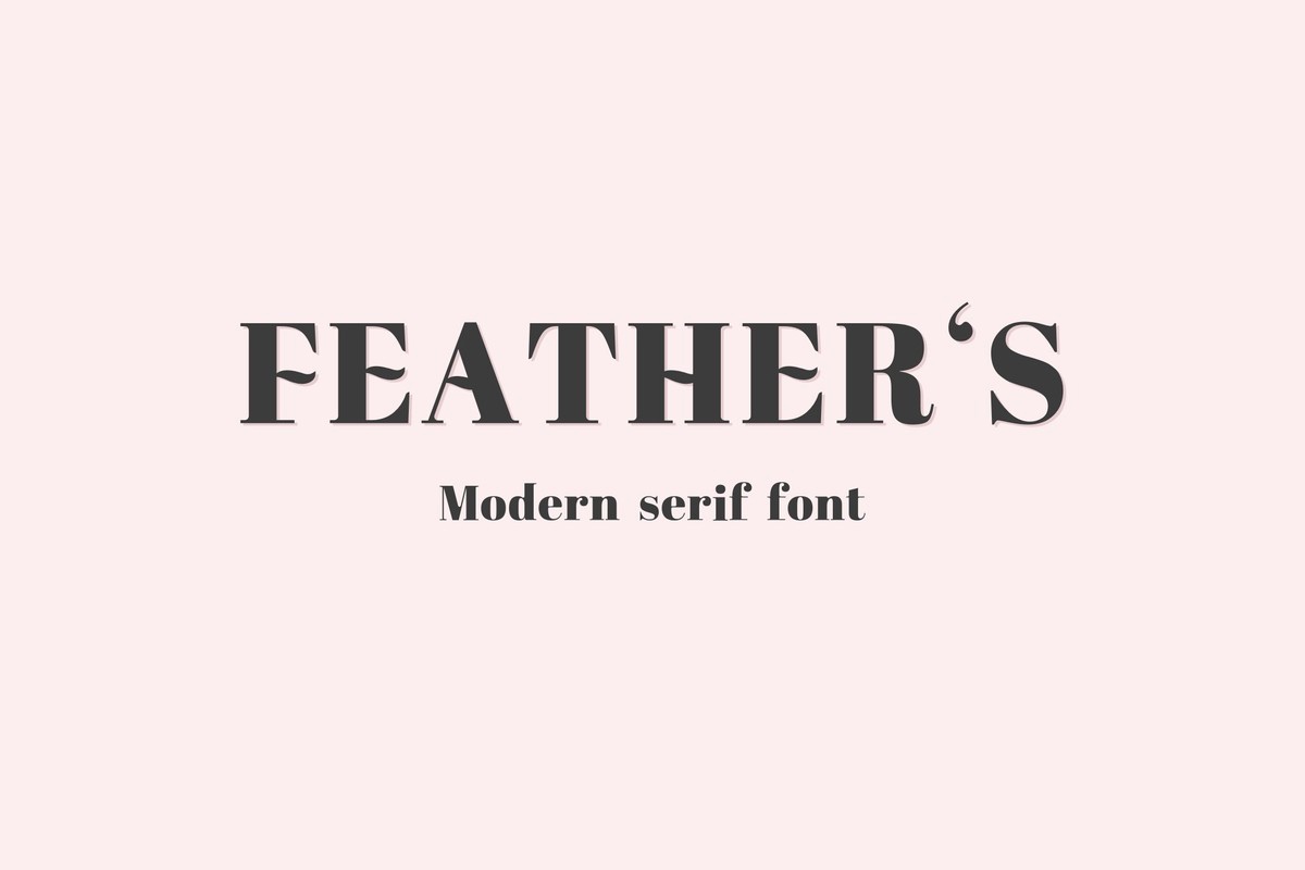 Schriftart Feathers