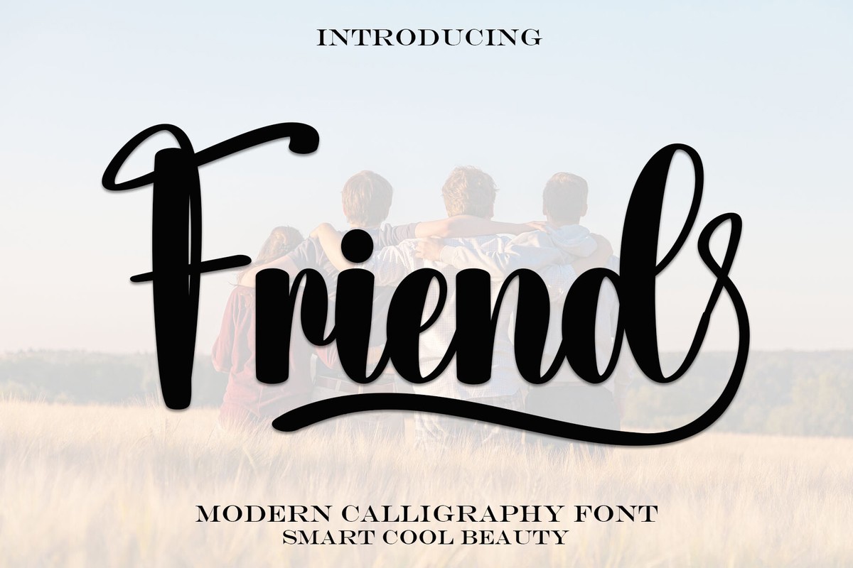 Schriftart Friend