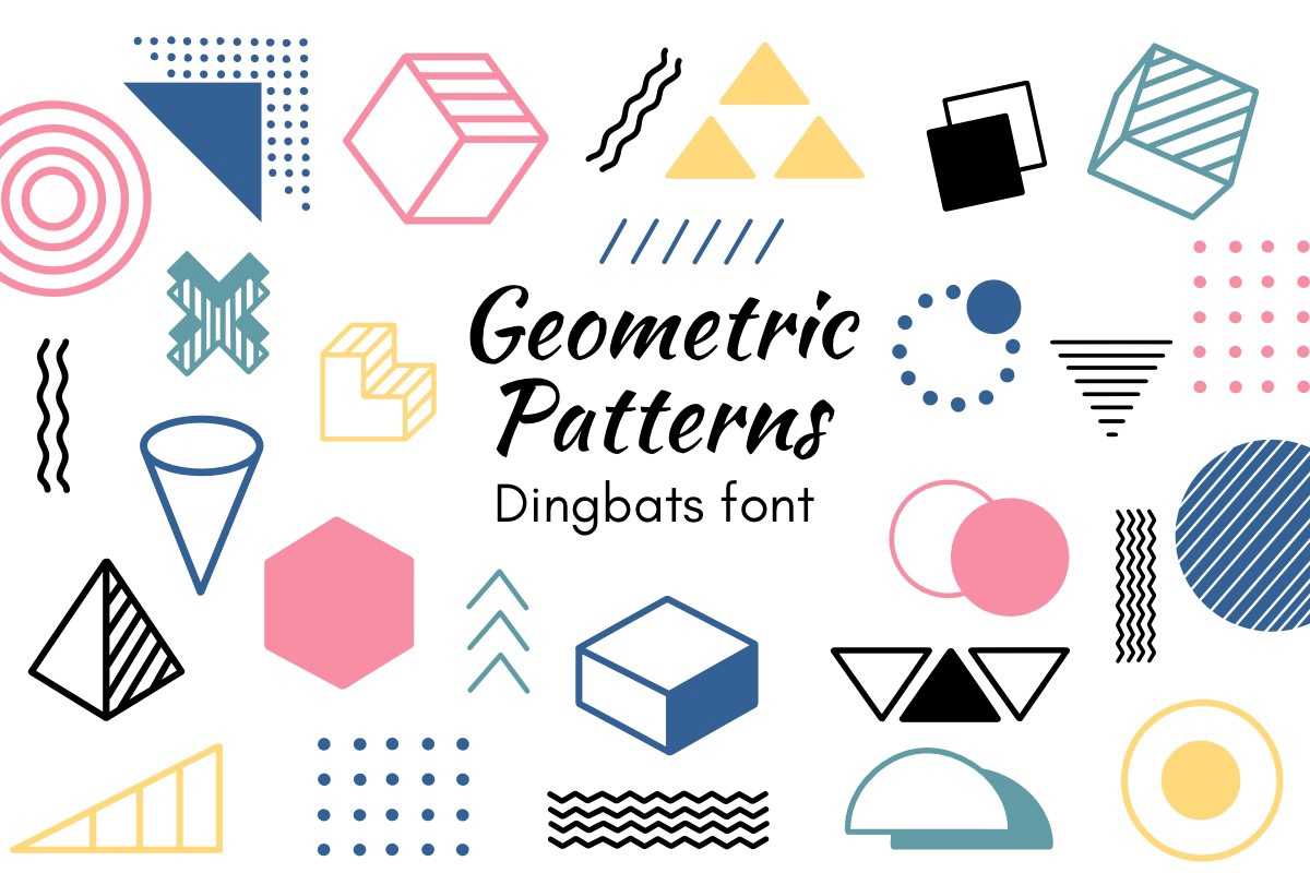 Schriftart Geometric Patterns