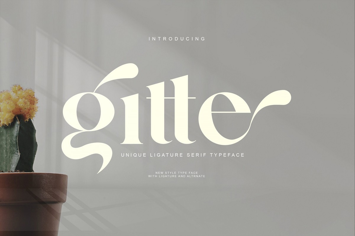 Schriftart Gitte