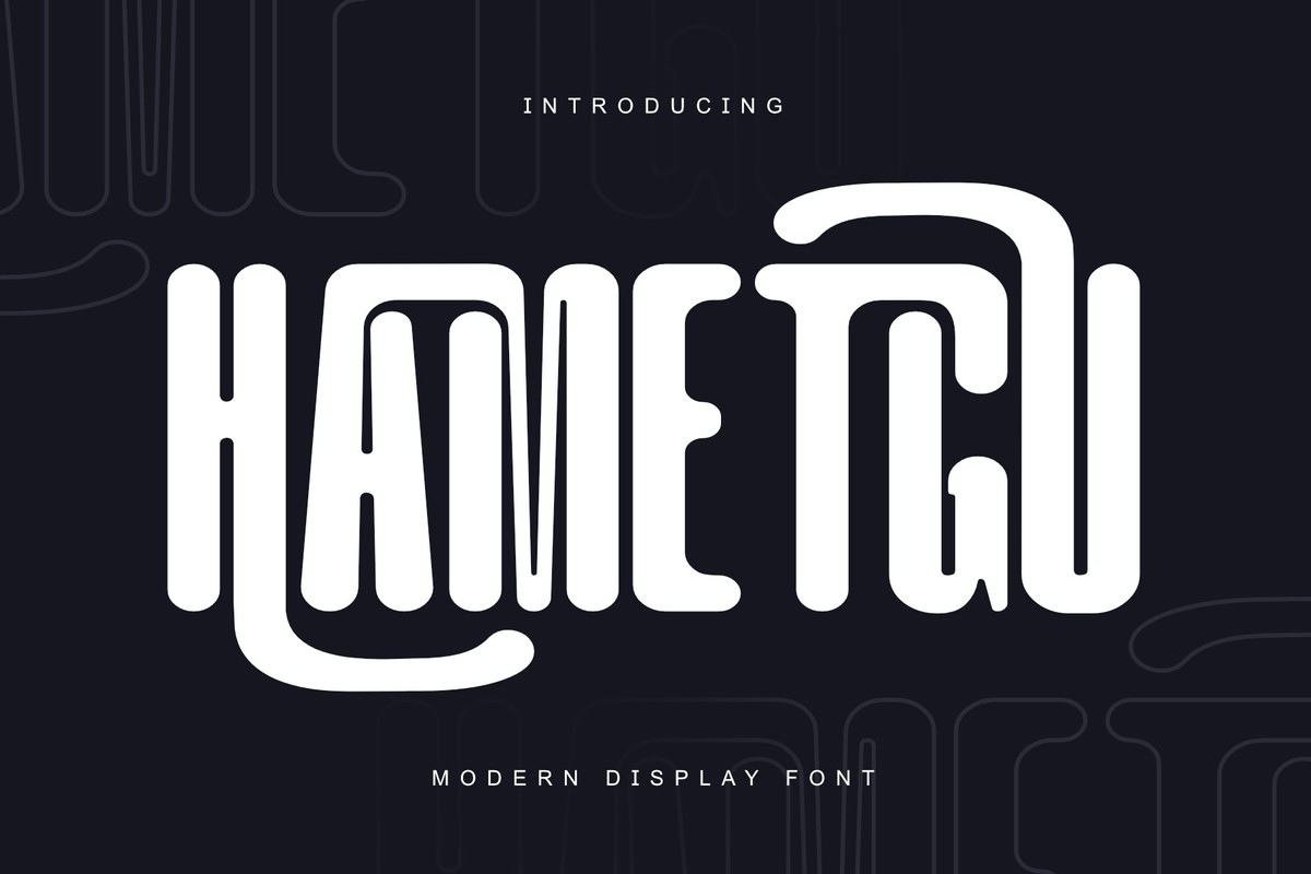 Schriftart Hametgu