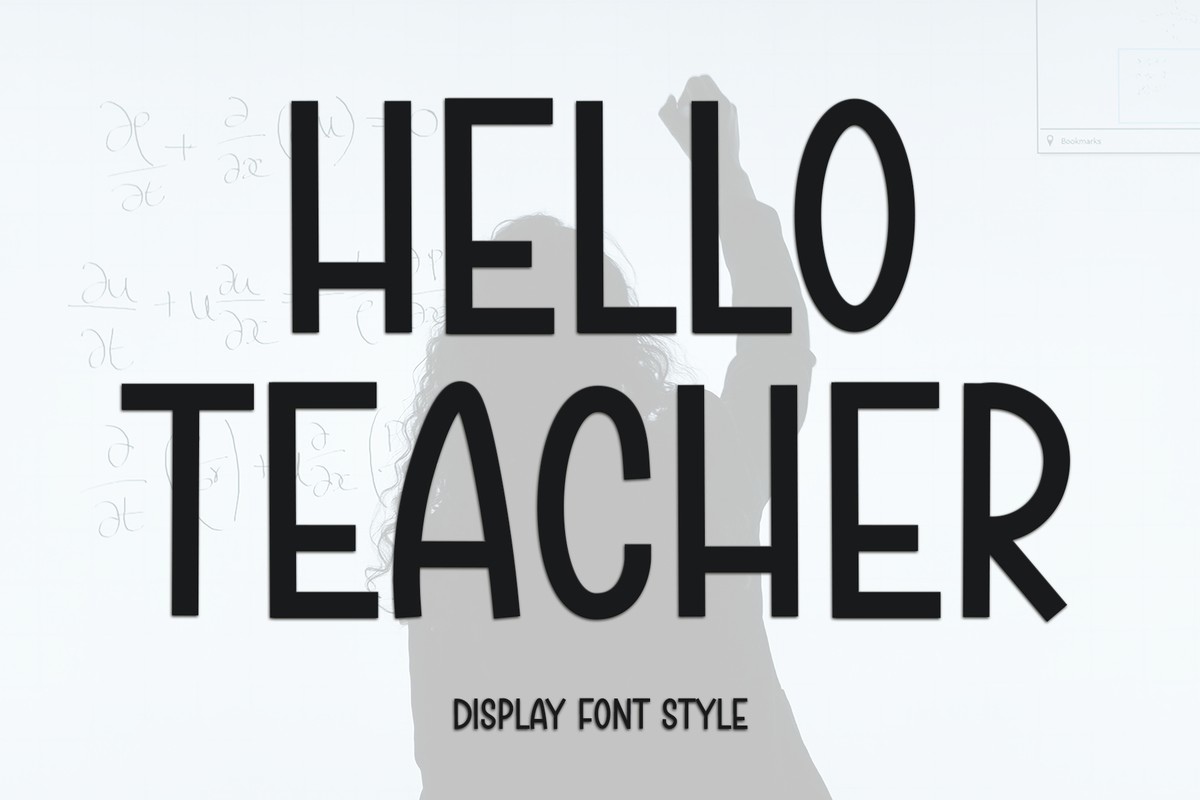 Schriftart Hello Teacher