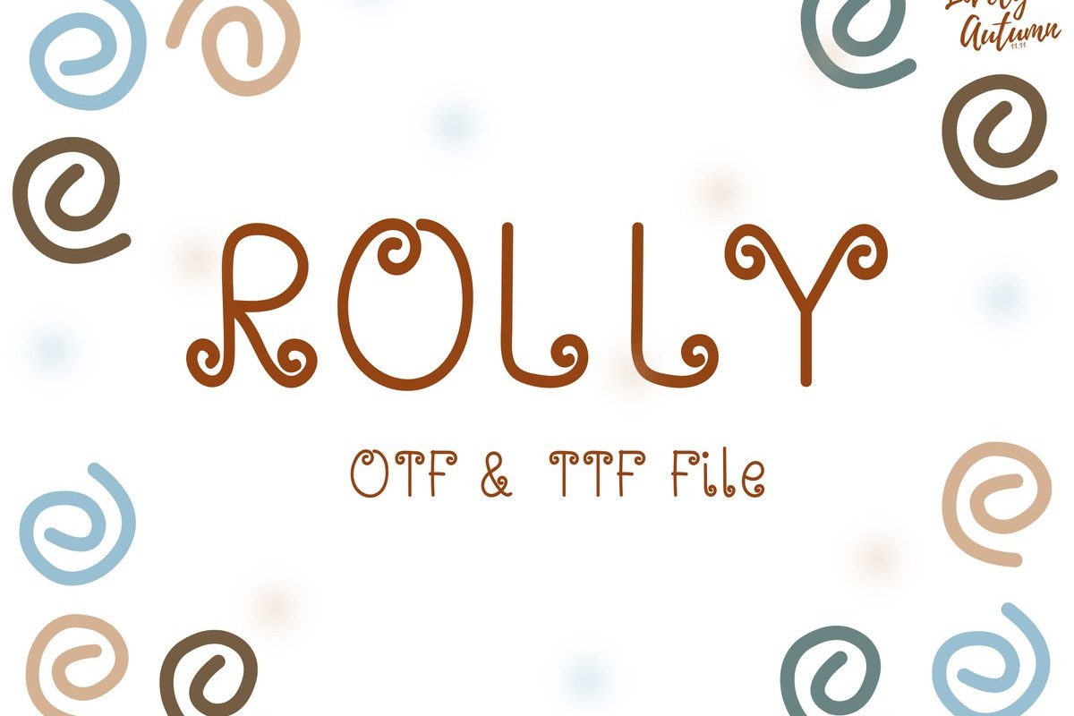 Schriftart Rolly