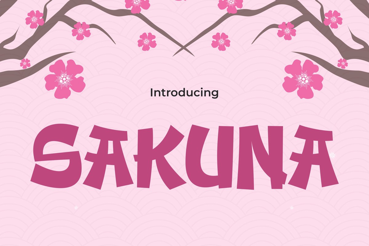 Schriftart Sakuna