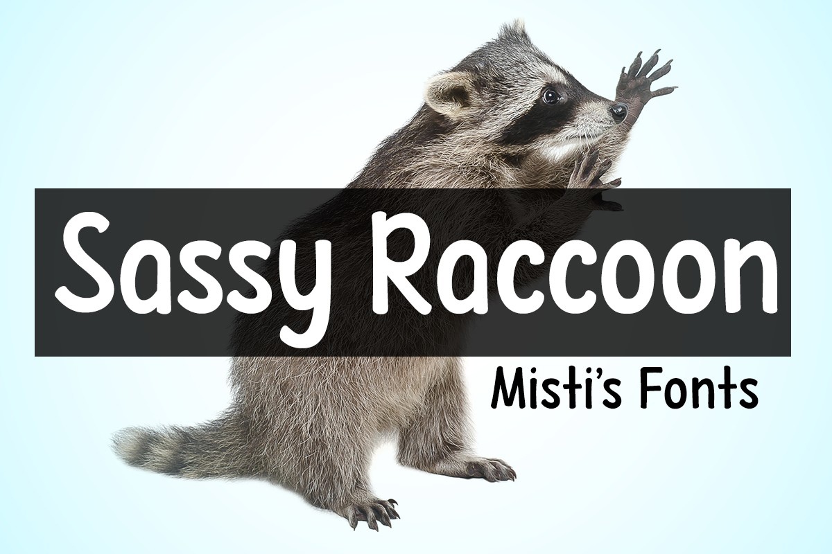 Schriftart Sassy Raccoon