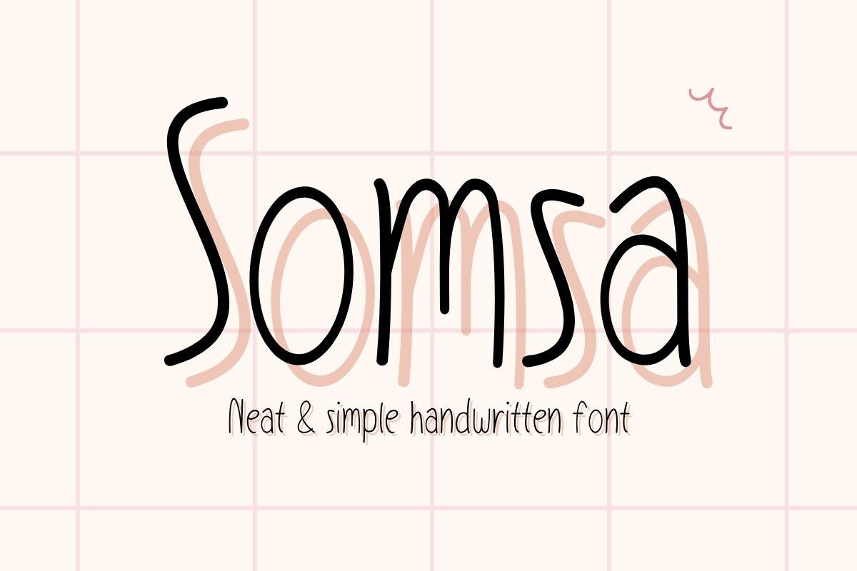 Schriftart Somsa