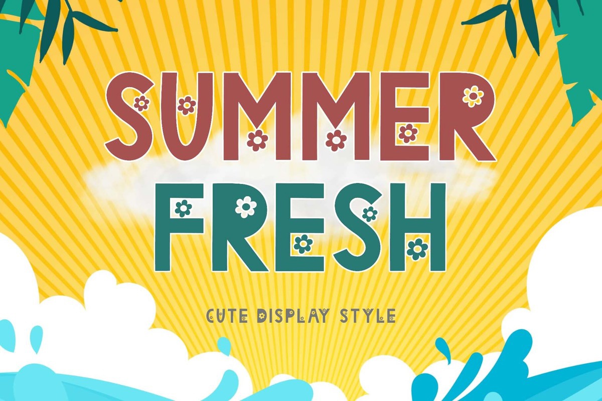 Schriftart Summer Fresh