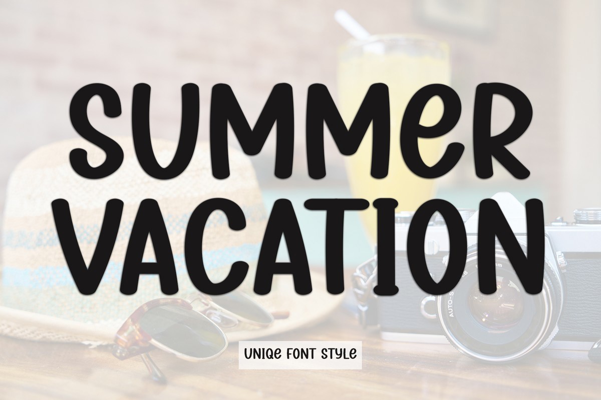 Schriftart Summer Vacation