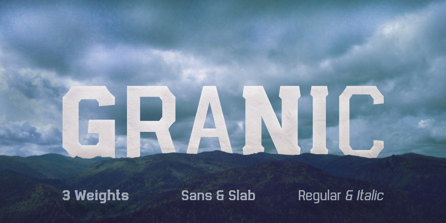 Schriftart Granic