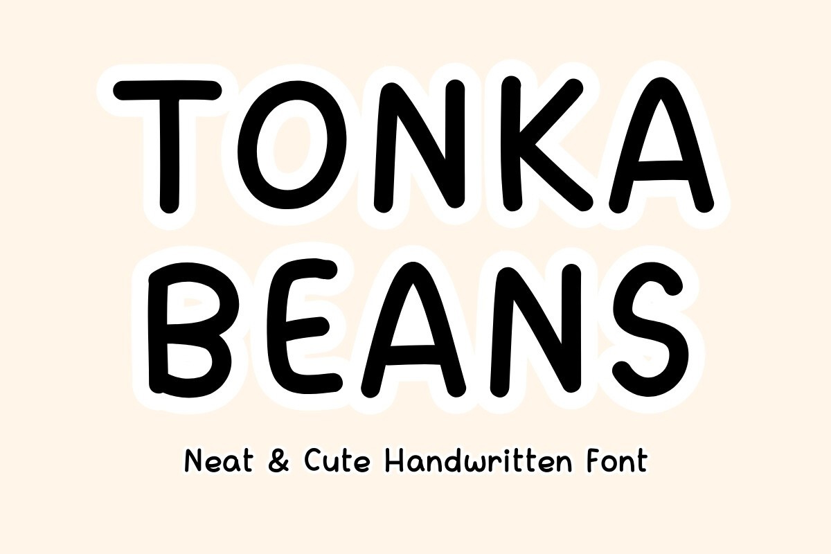 Schriftart Tonka Beans