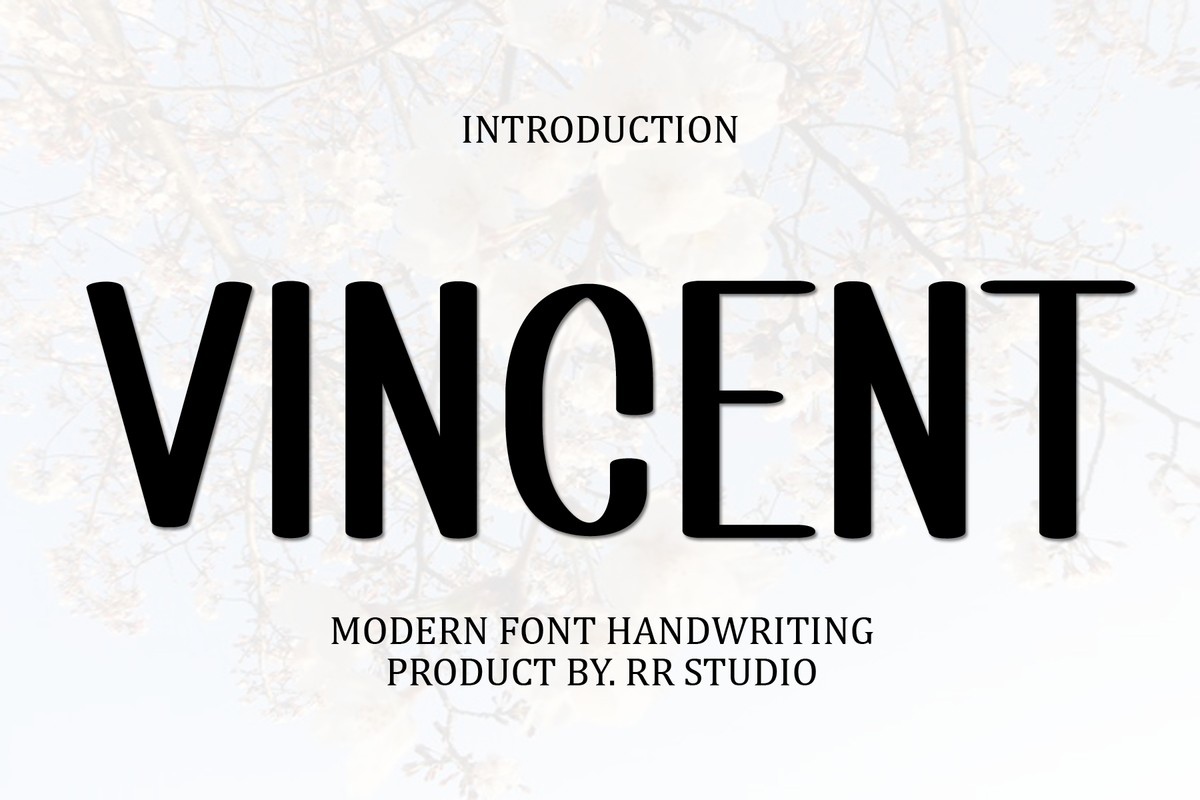 Schriftart Vincent