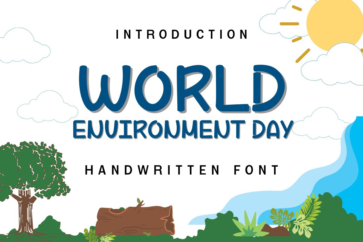 Schriftart World Environment Day