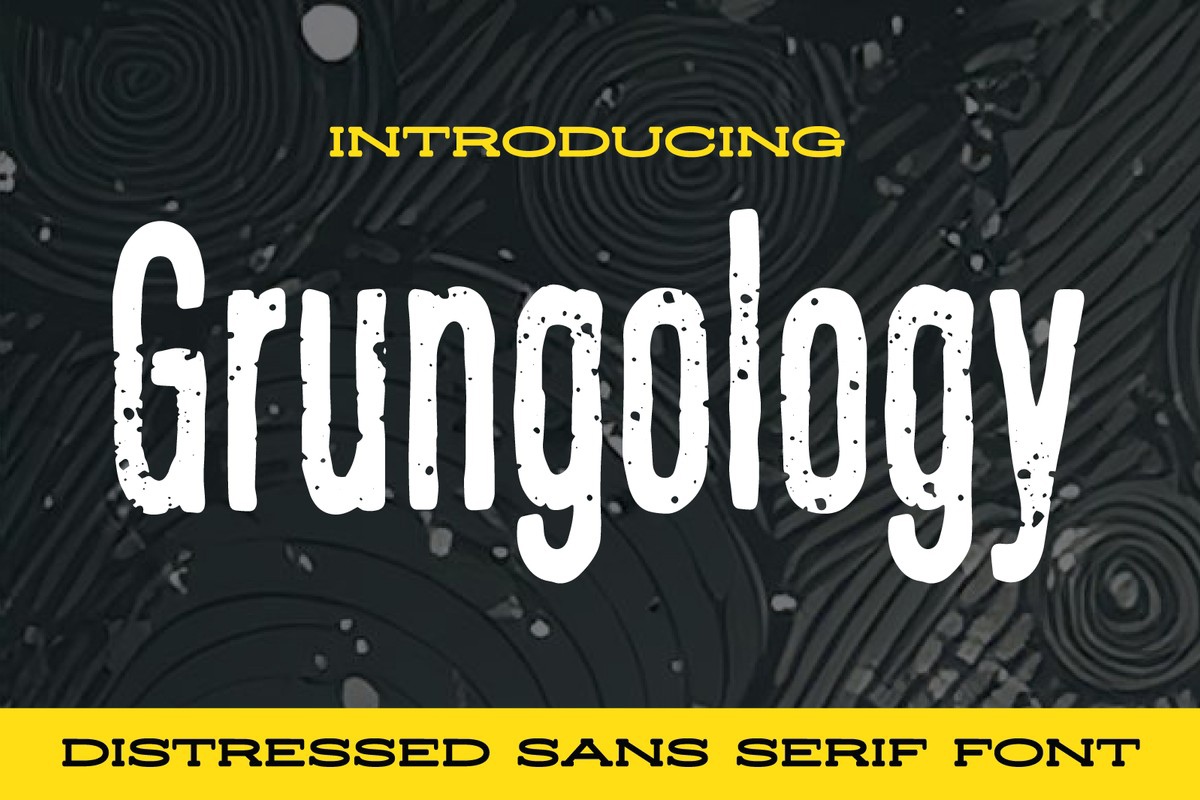 Schriftart Grungology