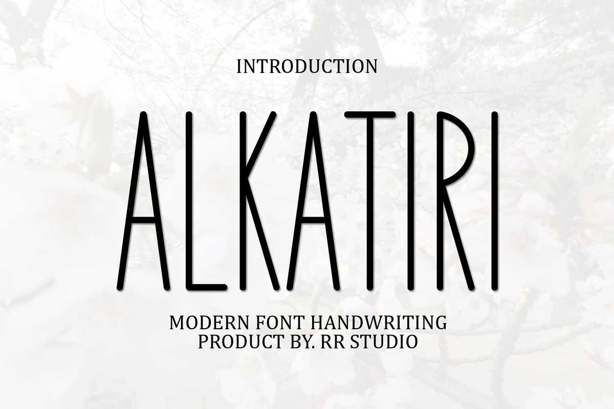 Schriftart Alkatiri