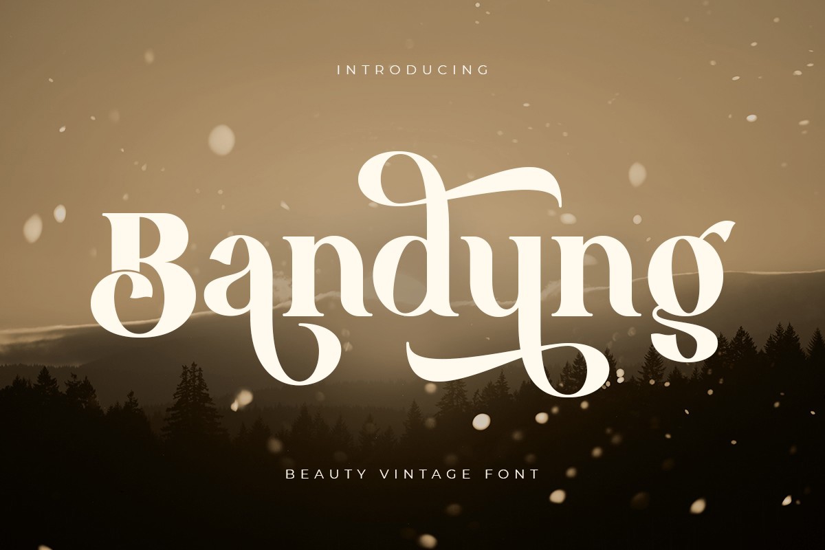 Schriftart Bandung