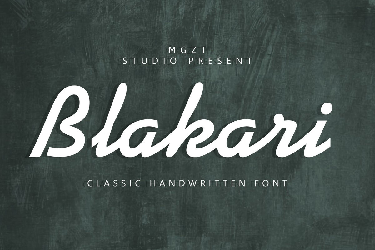 Schriftart Blakari